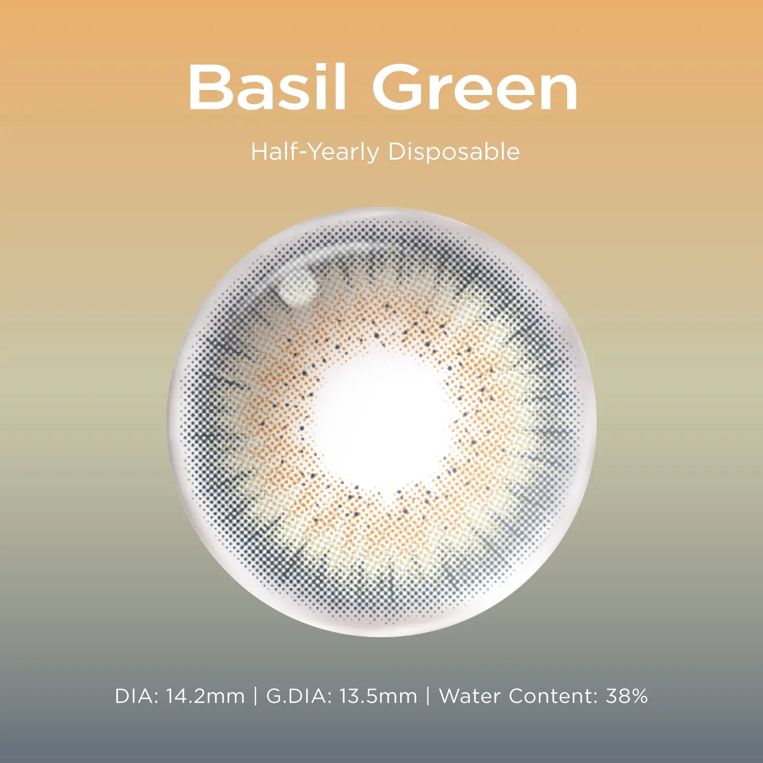 Basil Green green color contacts