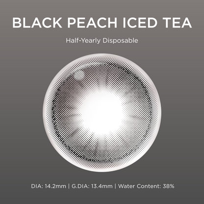 Black Peach Iced Tea black color contacts