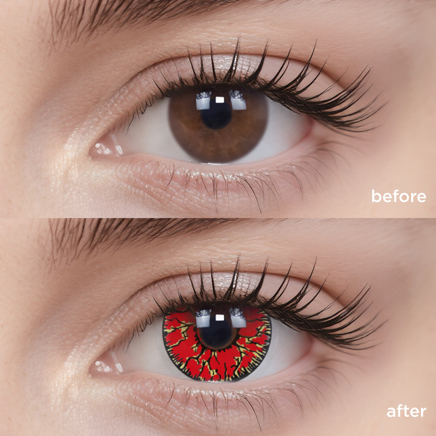 Bloody Red red color contacts