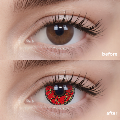 Bloody Red red color contacts