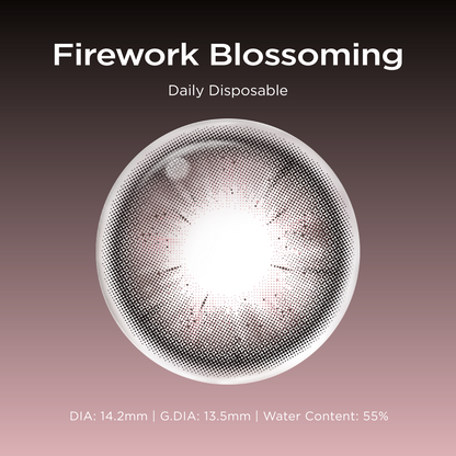 Blossoming black color contacts