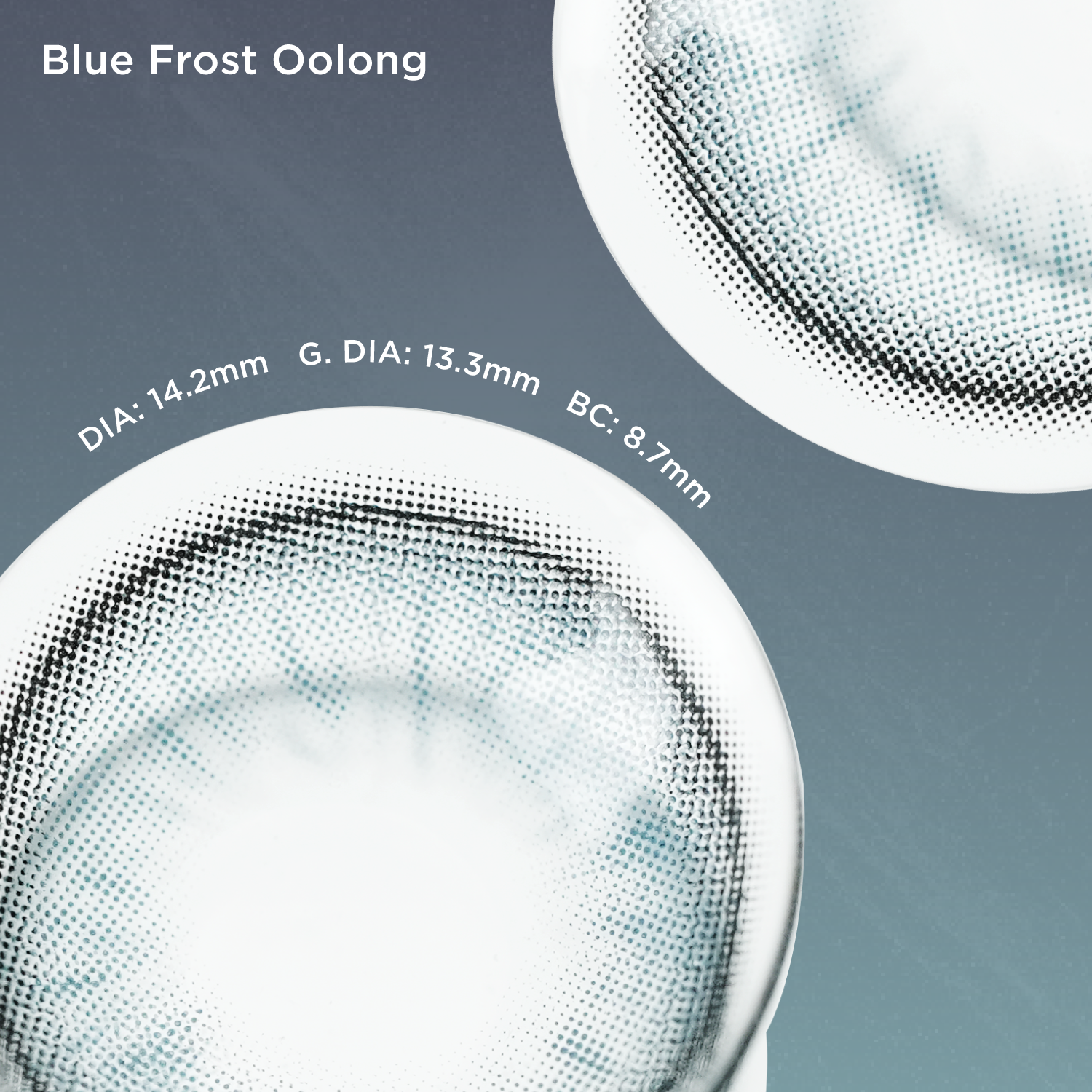 Blue Frost Oolong black color contacts