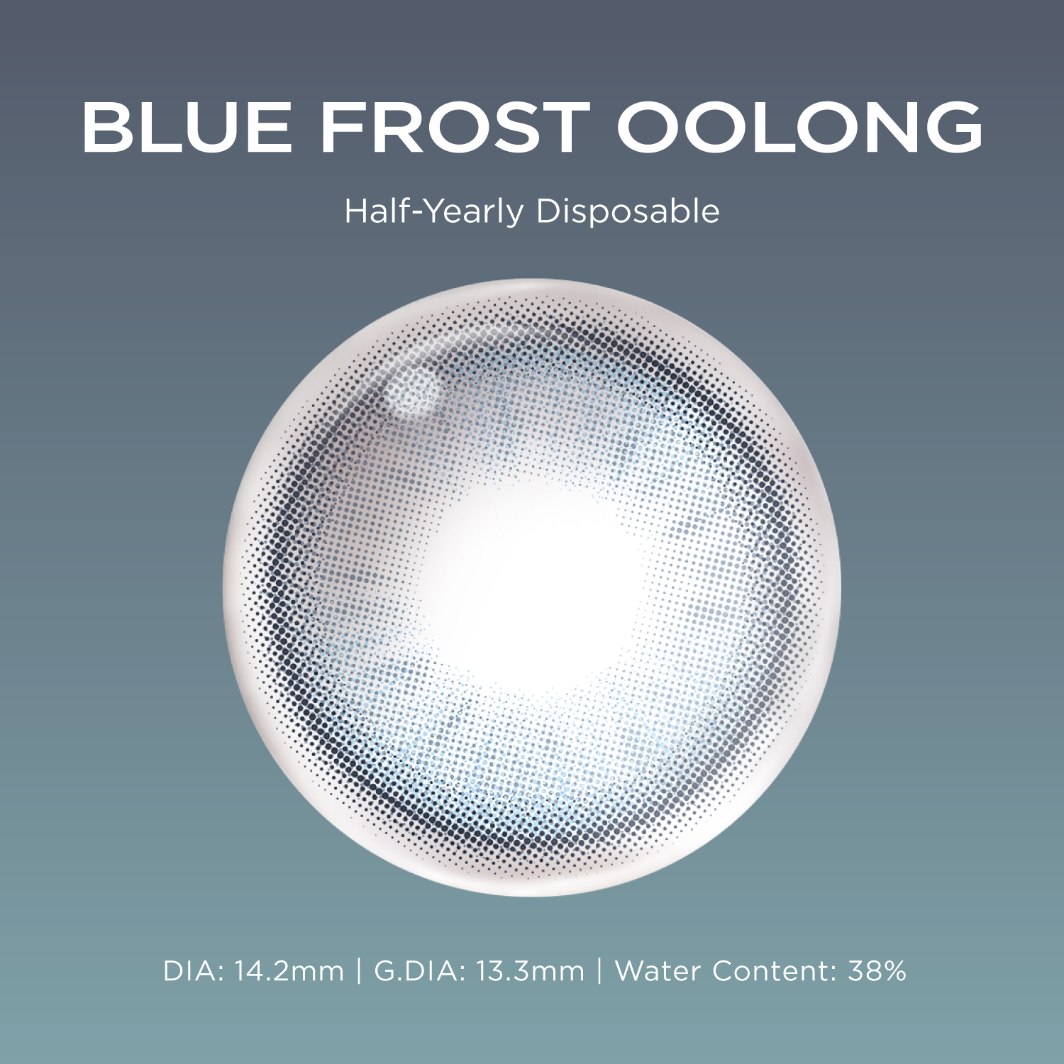 Blue Frost Oolong black color contacts