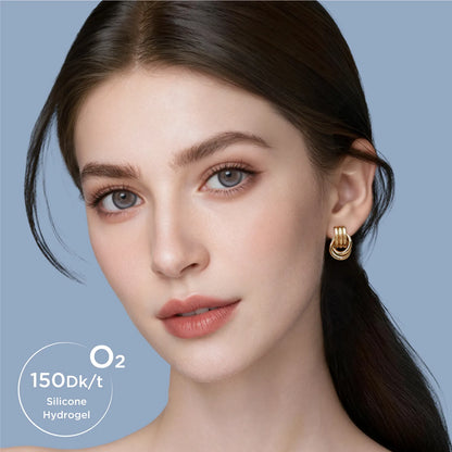 GlowyLock™ Blue Linen Axis-Lock color contacts