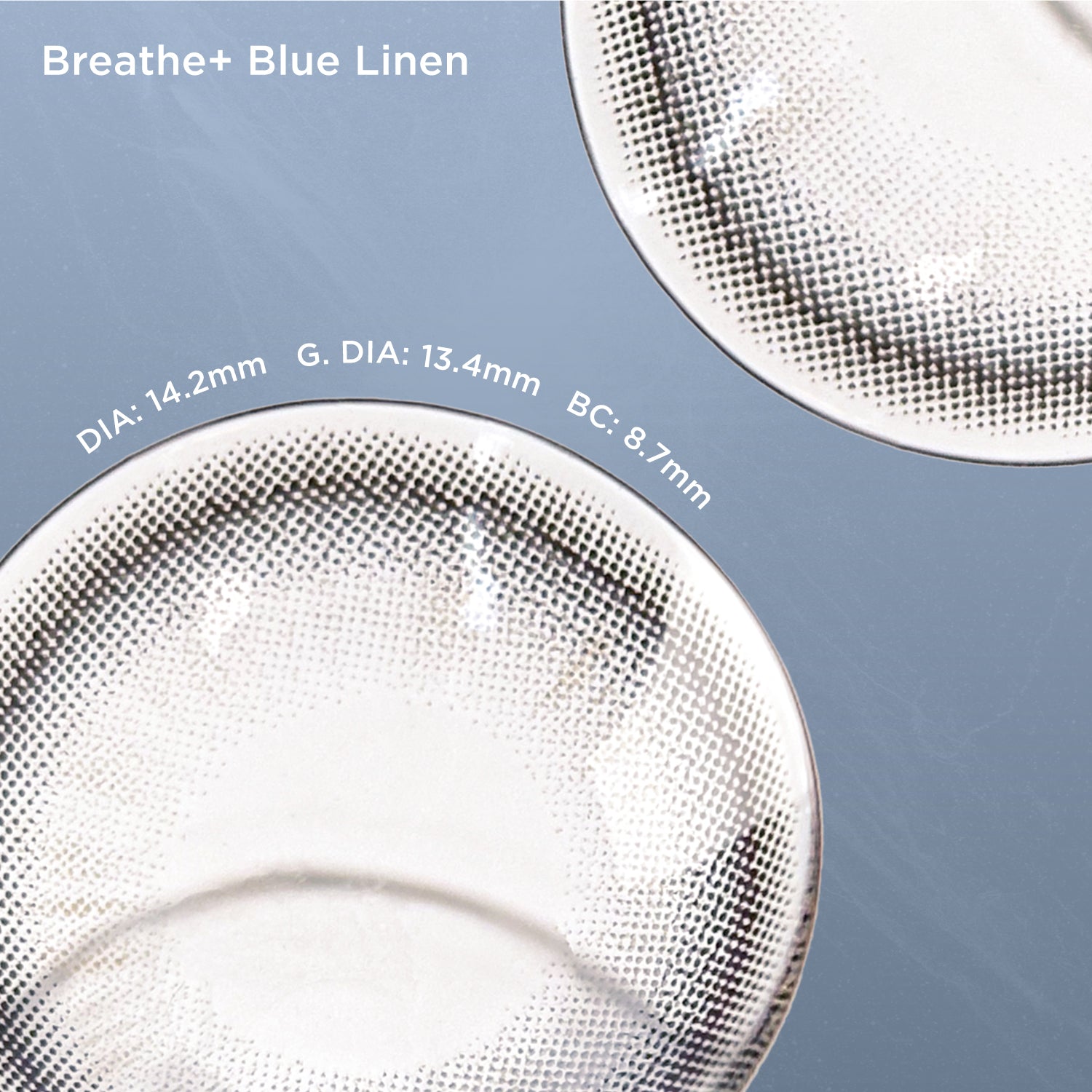 GlowyLock™ Blue Linen Axis-Lock color contacts