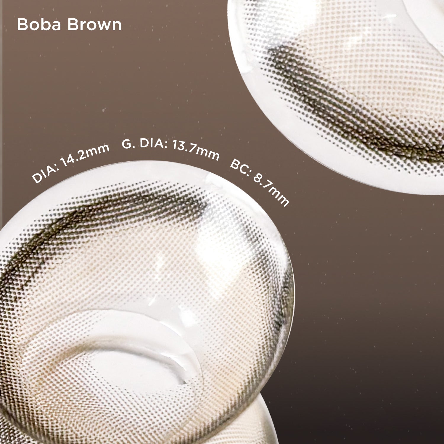 Boba Brown brown color contacts