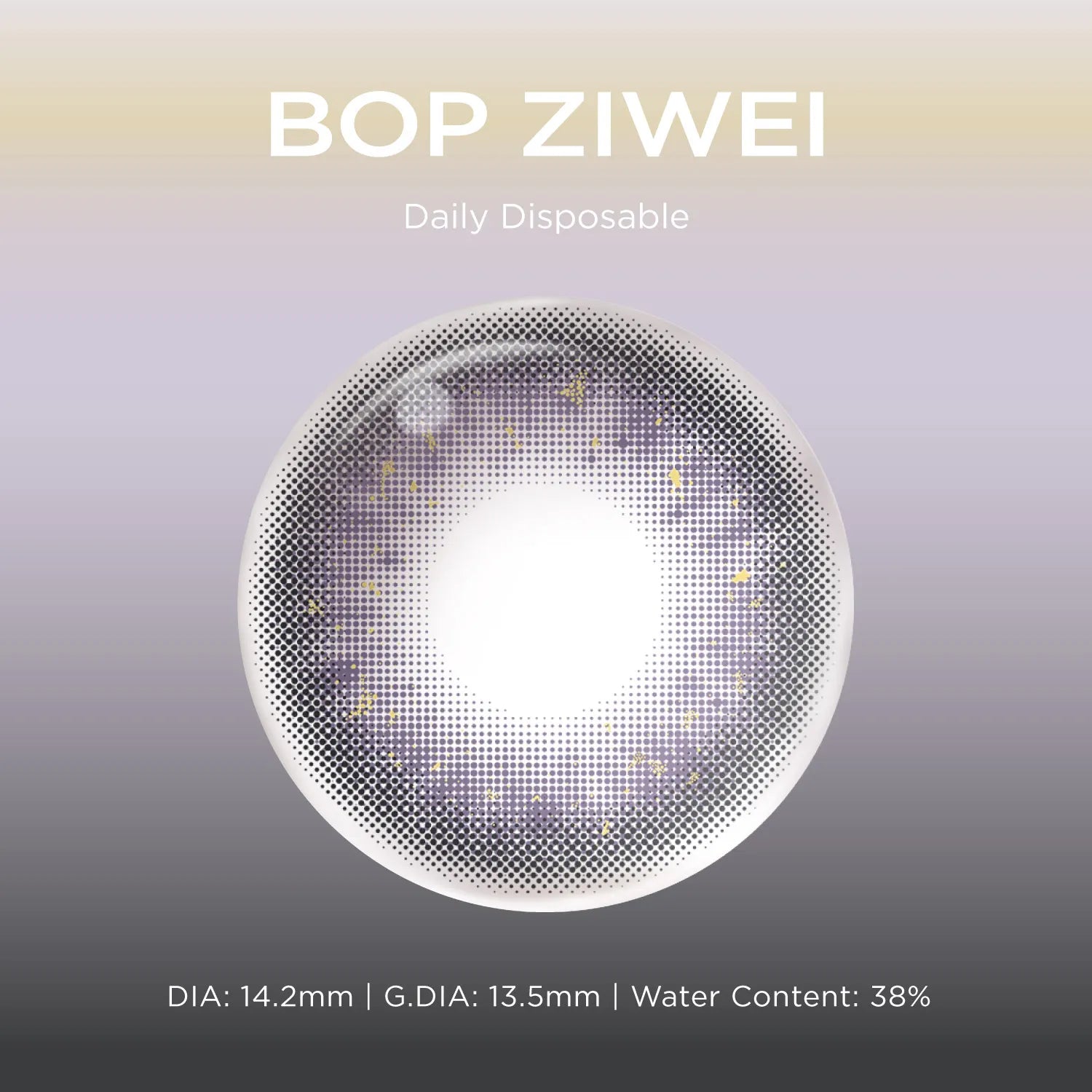 Bop Ziwei gold color contacts