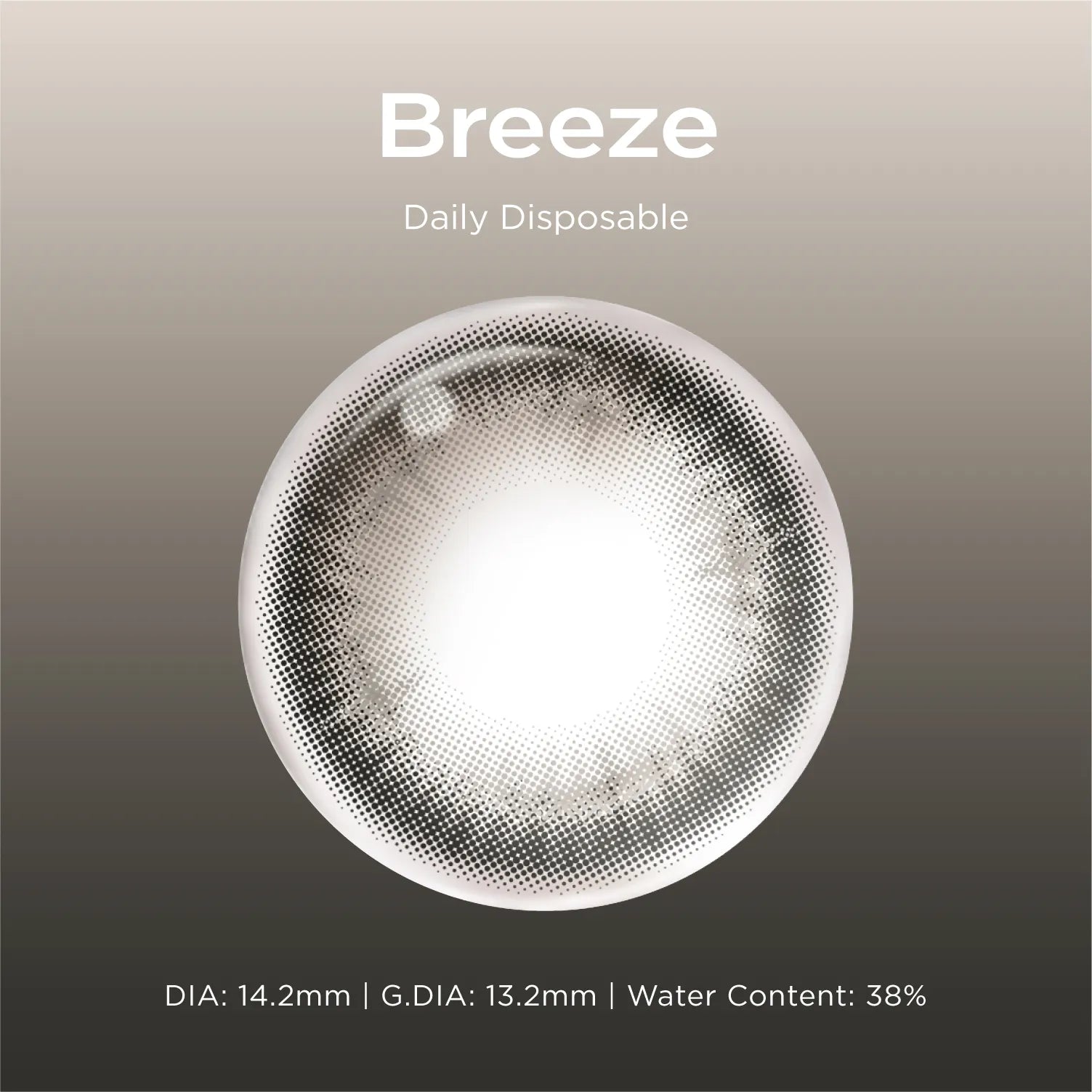Breeze grey color contacts