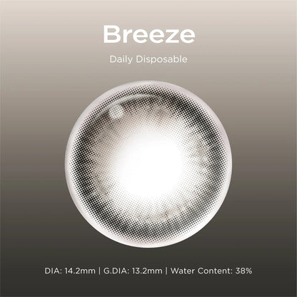 Breeze grey color contacts