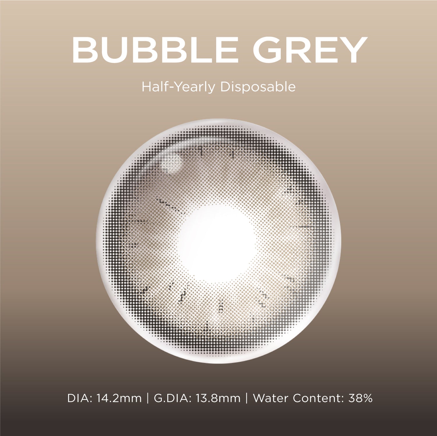 Bubble Gray grey color contacts