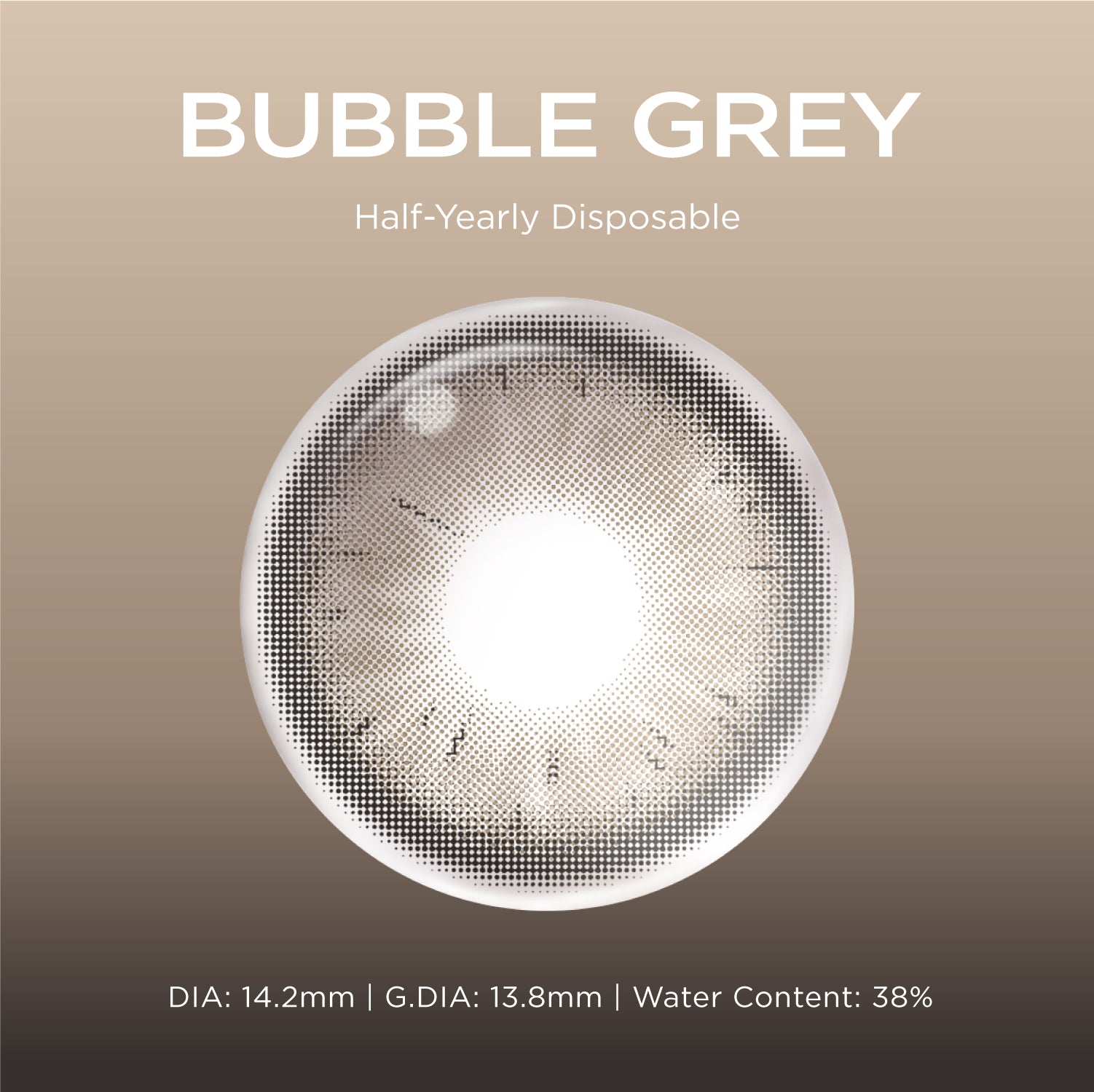 Bubble Gray grey color contacts
