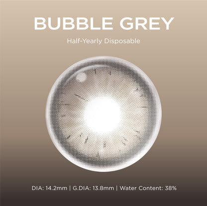 Bubble Gray grey color contacts
