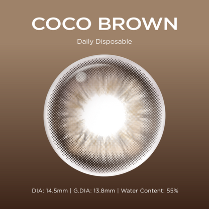 Coco Brown brown color contacts