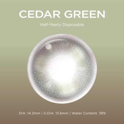 Cedar Green green color contacts