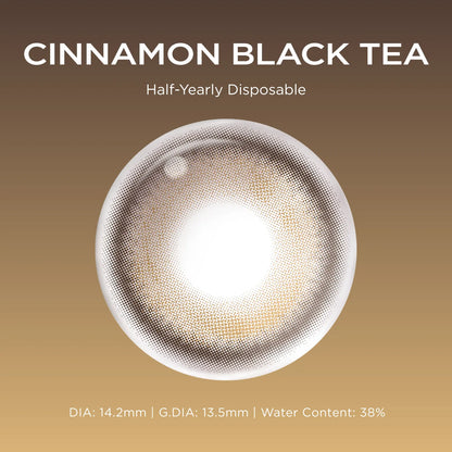 Cinnamon Black Tea brown color contacts