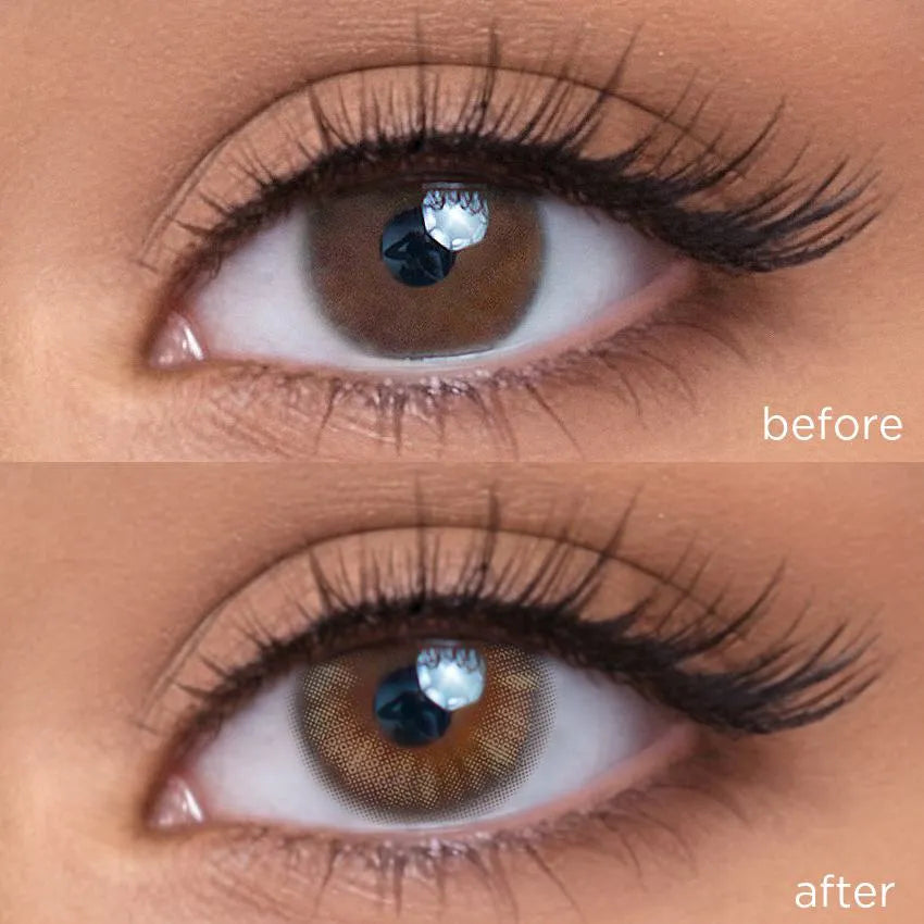Oat Brown brown color contacts