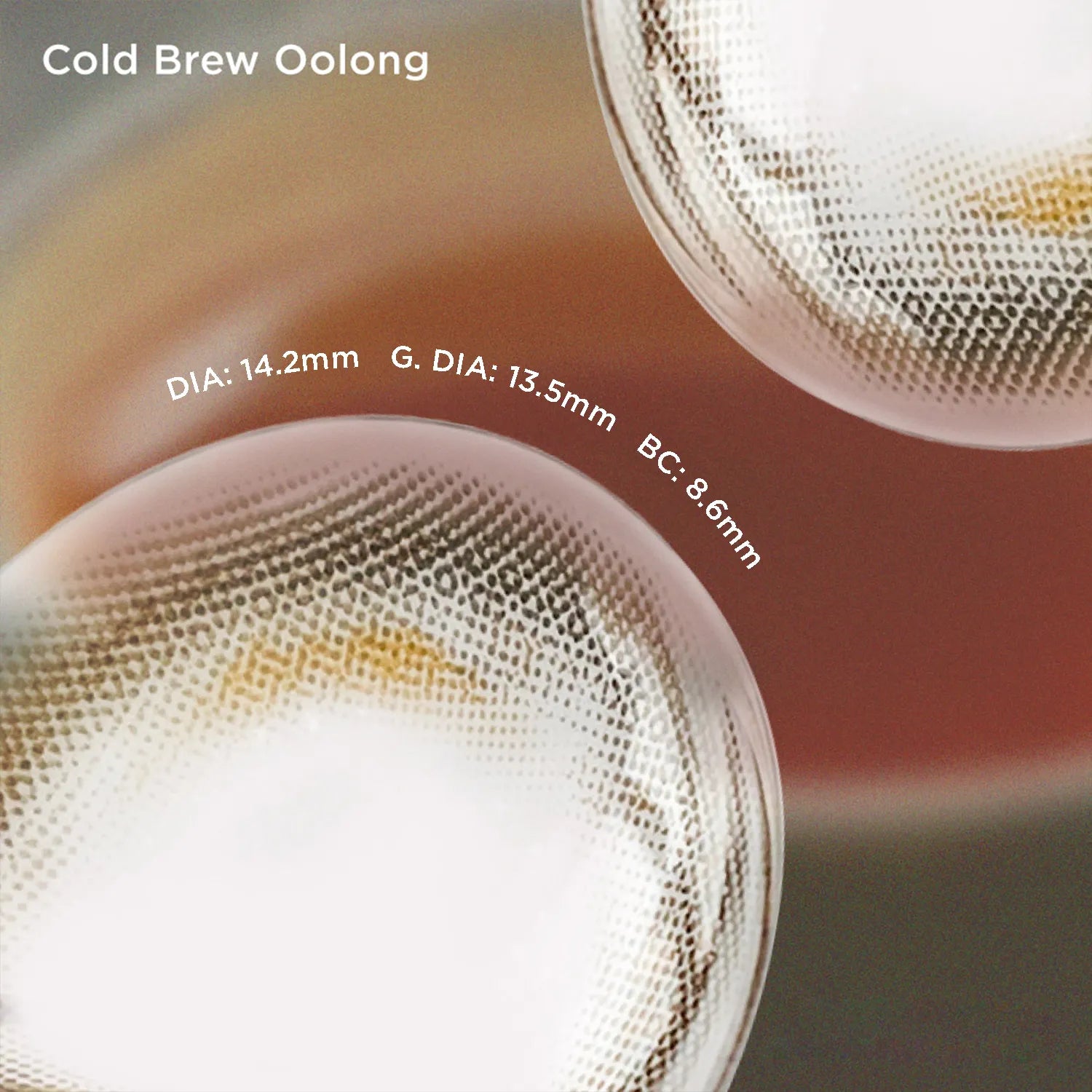 Cold Brew Oolong brown color contacts