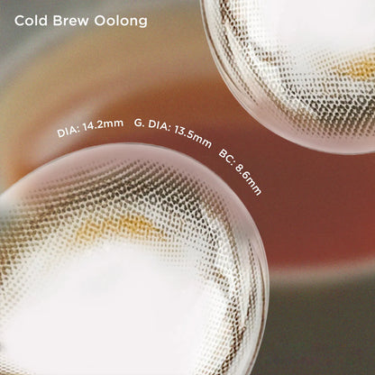 Cold Brew Oolong brown color contacts