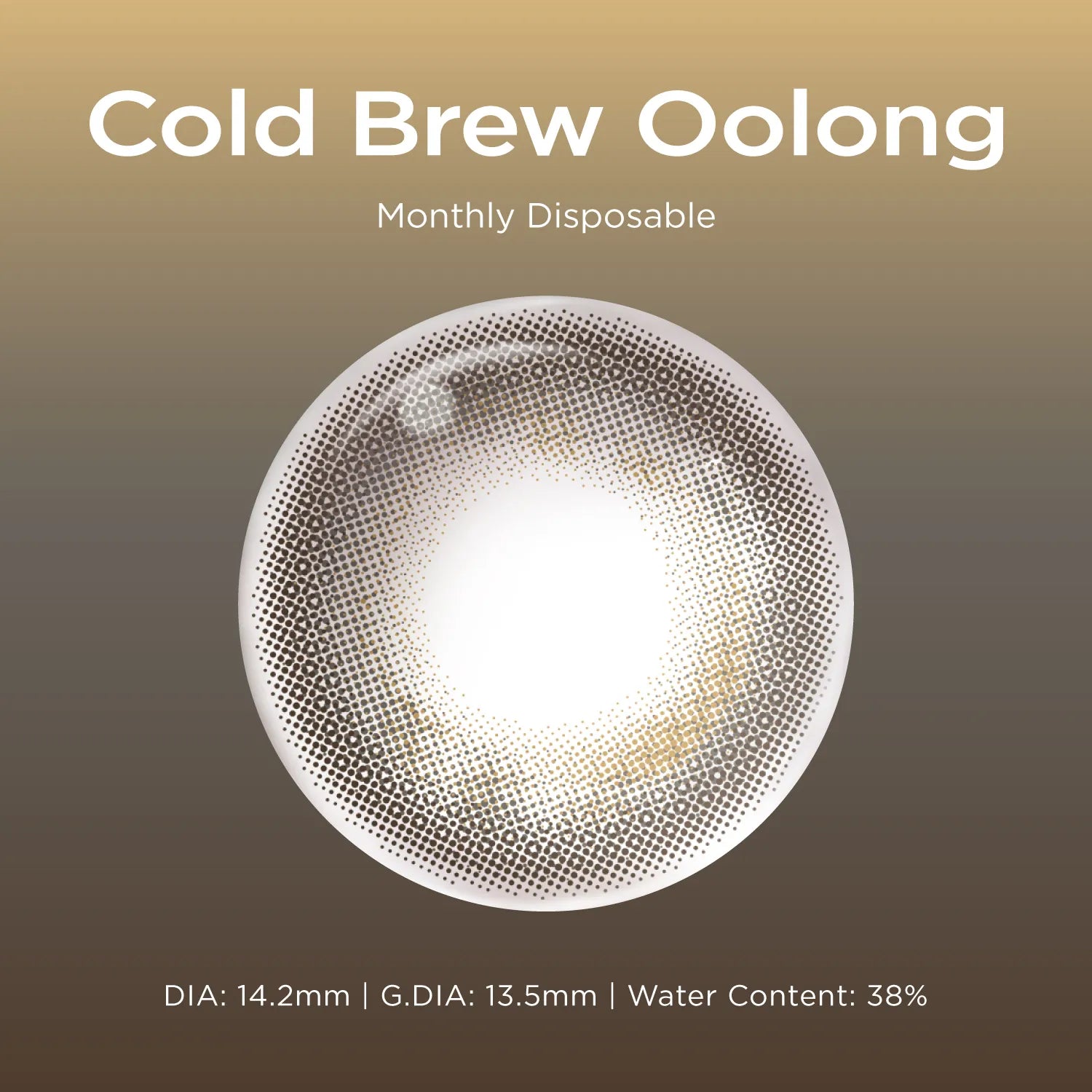 Cold Brew Oolong brown color contacts