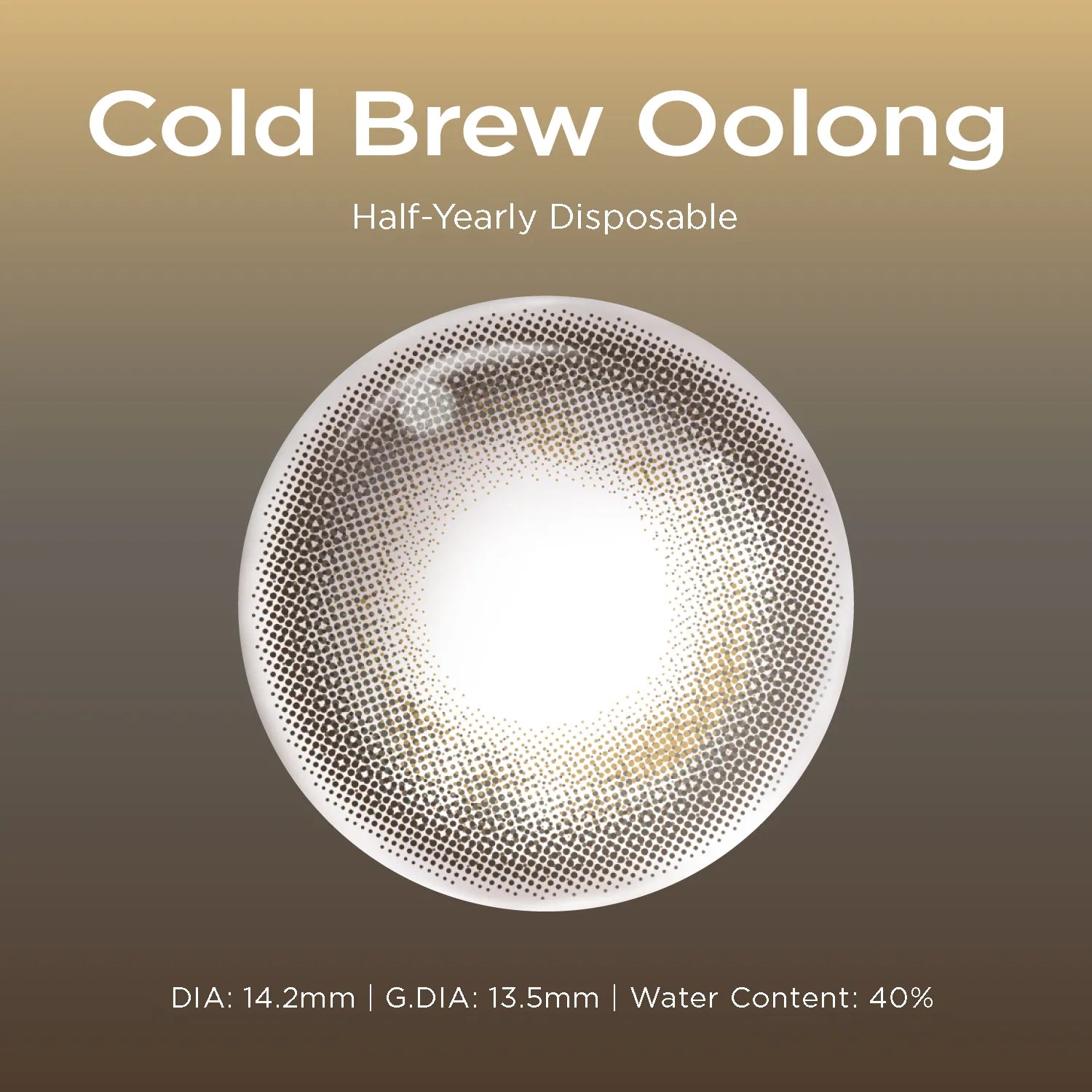 Cold Brew Oolong brown color contacts