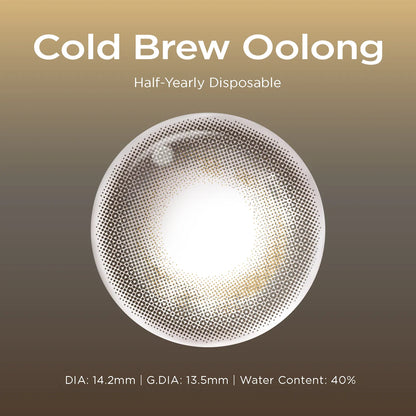 Cold Brew Oolong brown color contacts