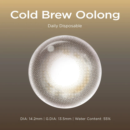 Cold Brew Oolong brown color contacts