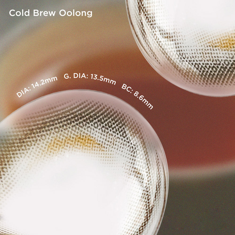 Cold Brew Oolong brown color contacts