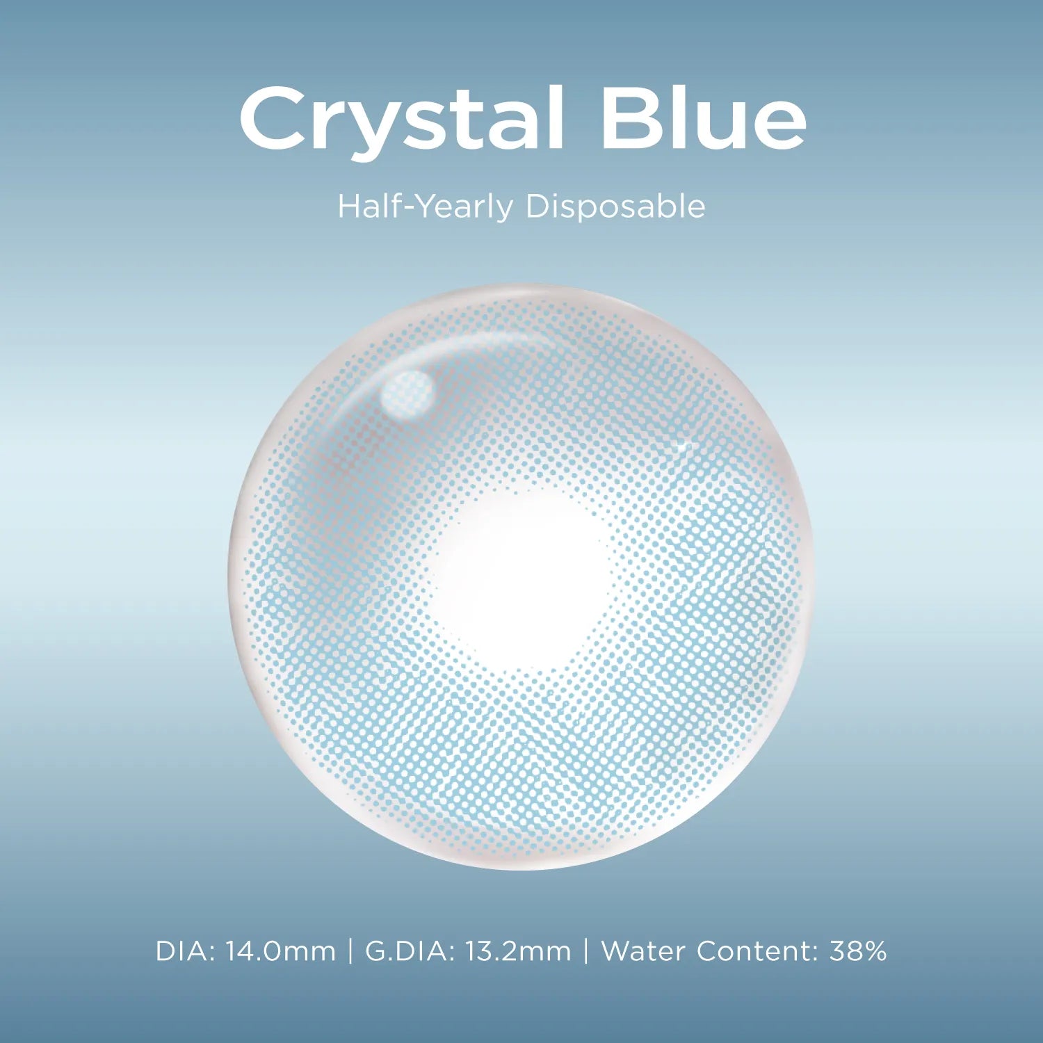 Crystal Blue blue color contacts