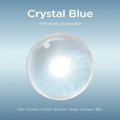Crystal Blue blue color contacts