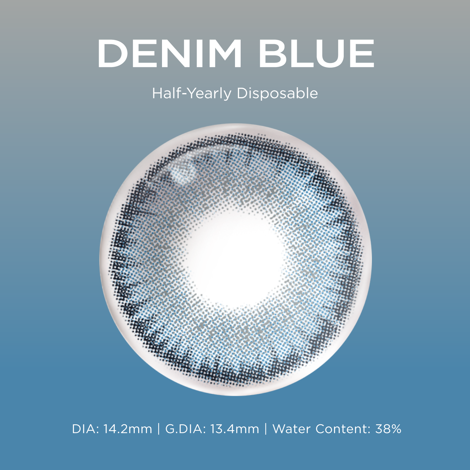 Denim Blue blue color contacts