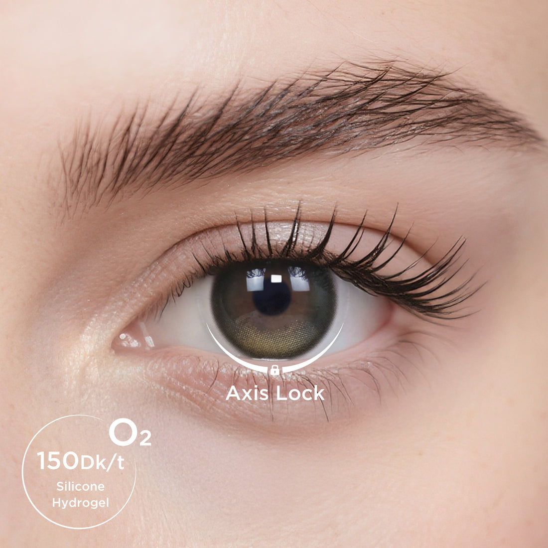 GlowyLock™ Dark Olive Daily Color Contacts