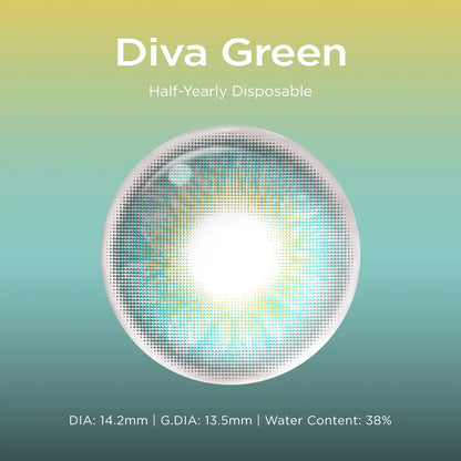 Diva Green green color contacts