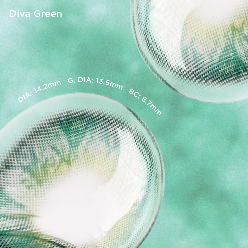 Diva Green green color contacts