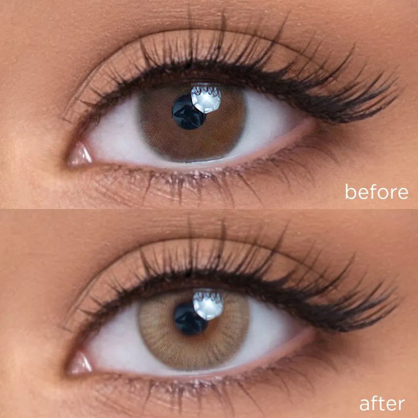 Donut Brown brown color contacts