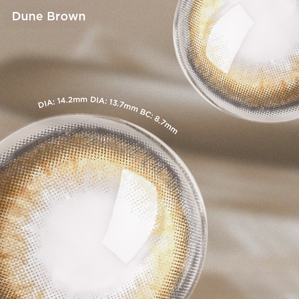 Dune Brown brown color contacts