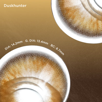 Duskhunter brown color contacts