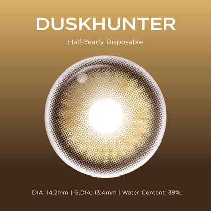 Duskhunter brown color contacts