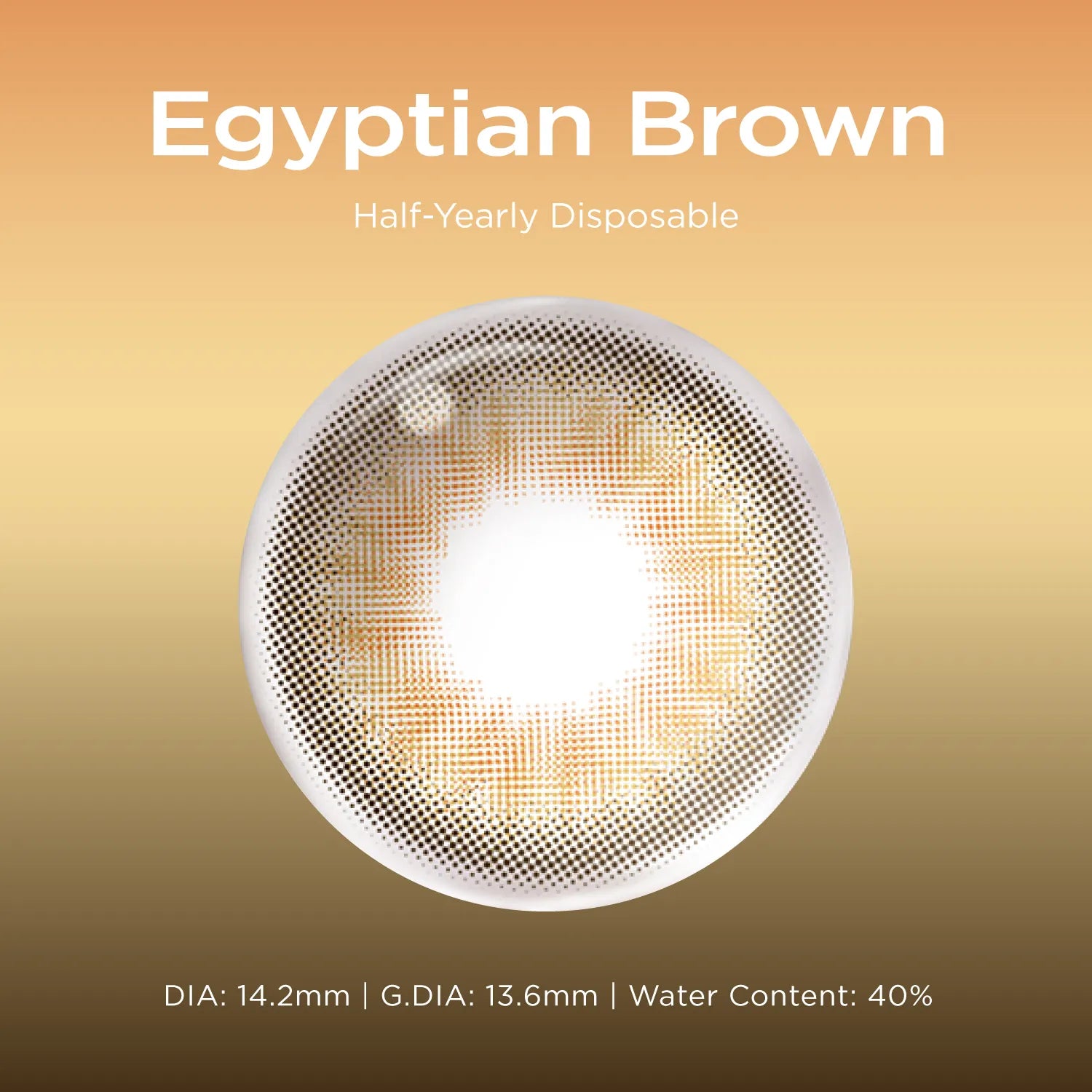 Egyptian Brown brown color contacts