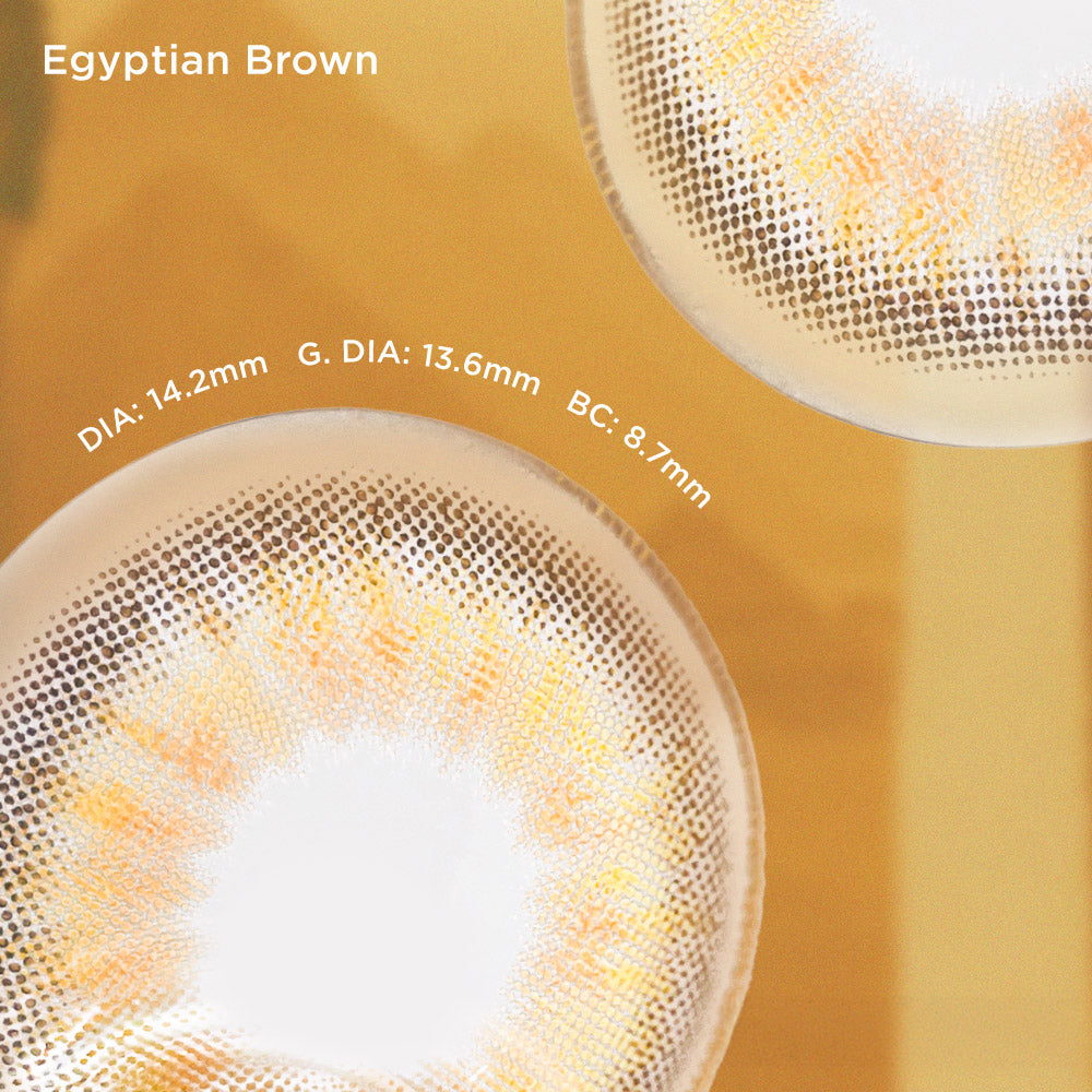 Egyptian Brown brown color contacts