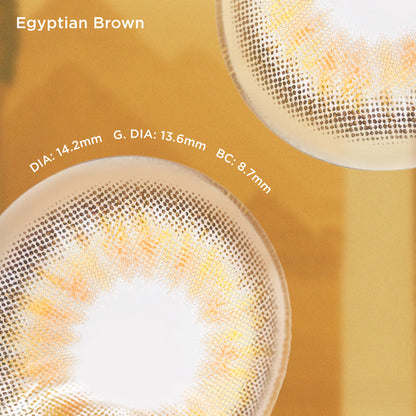 Egyptian Brown brown color contacts