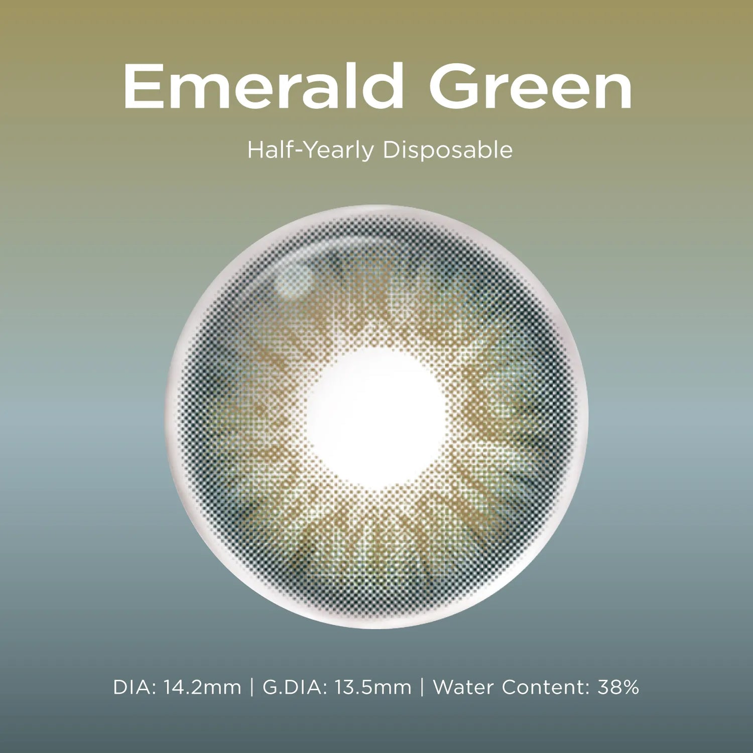 Emerald Green green color contacts