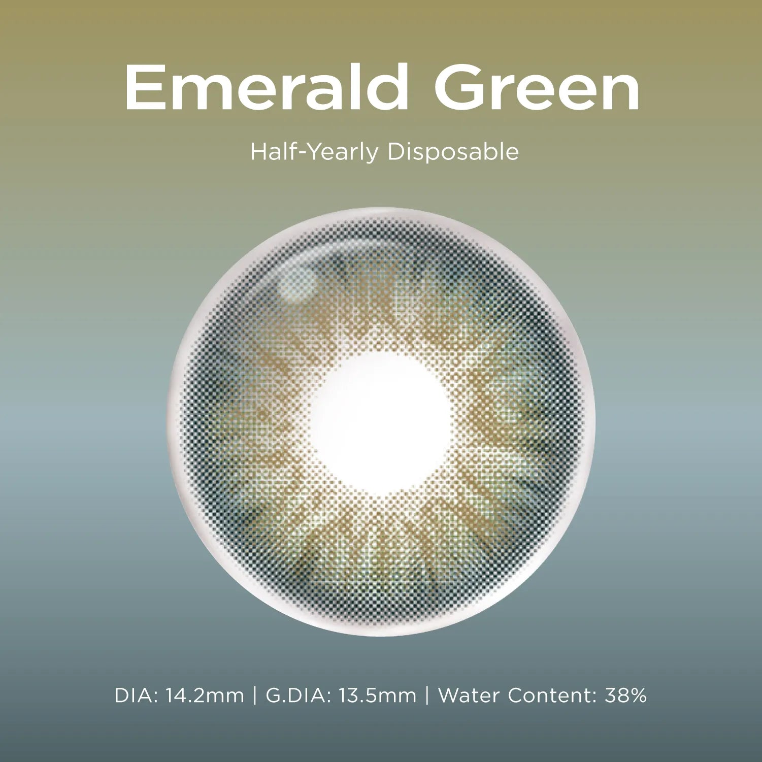 Emerald Green green color contacts