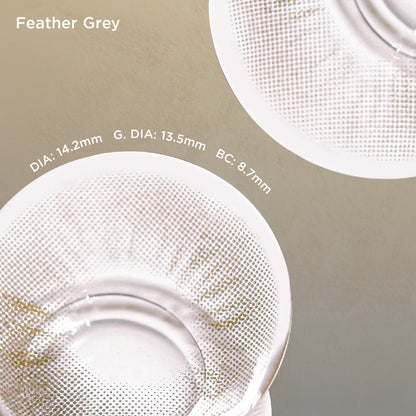 Feather Gray grey color contacts