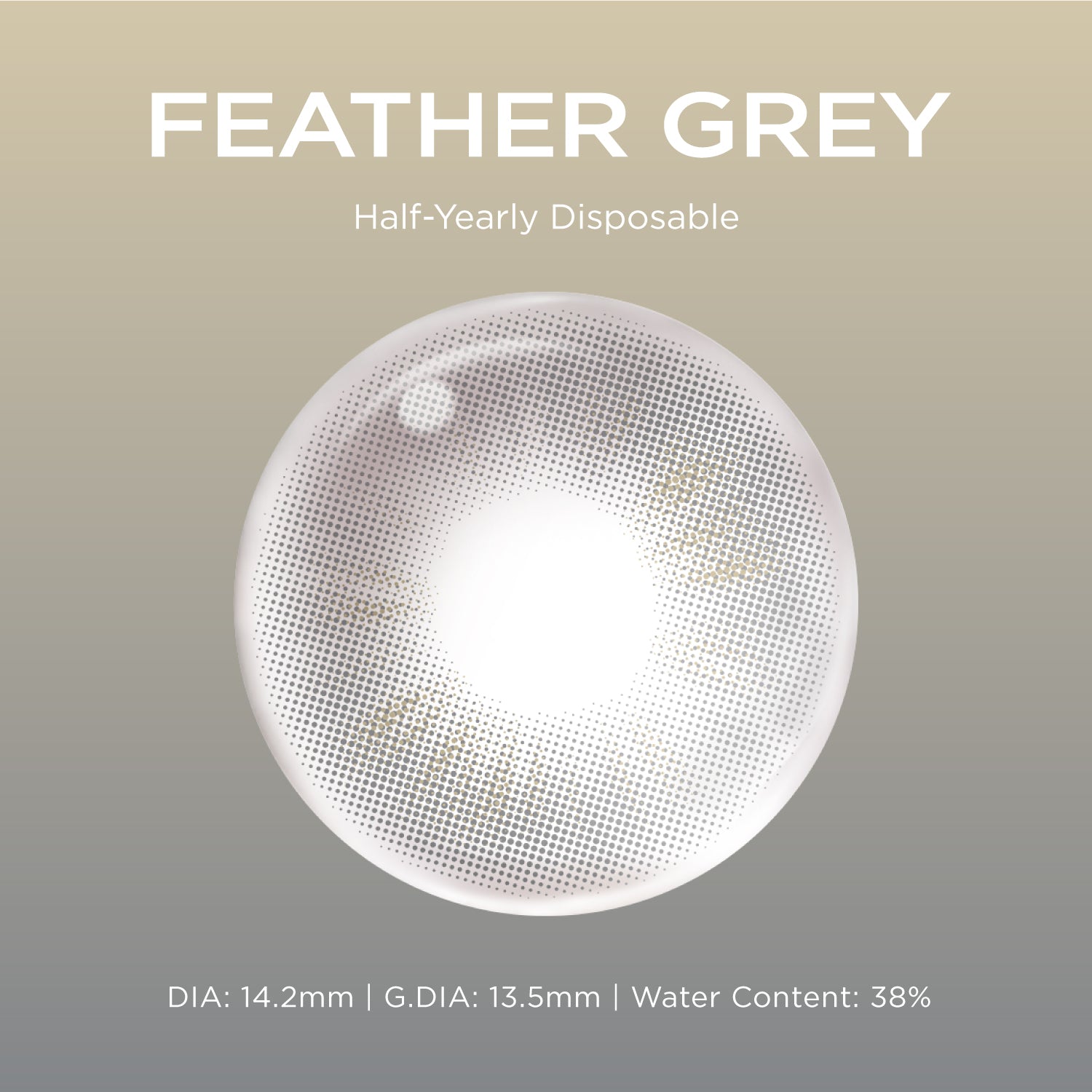 Feather Gray grey color contacts