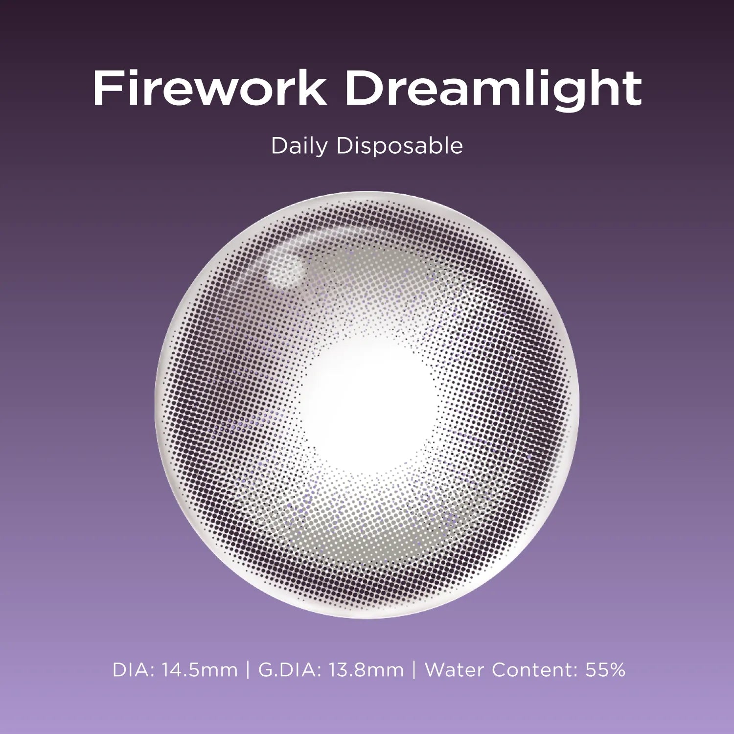 Dreamlight purple color contacts