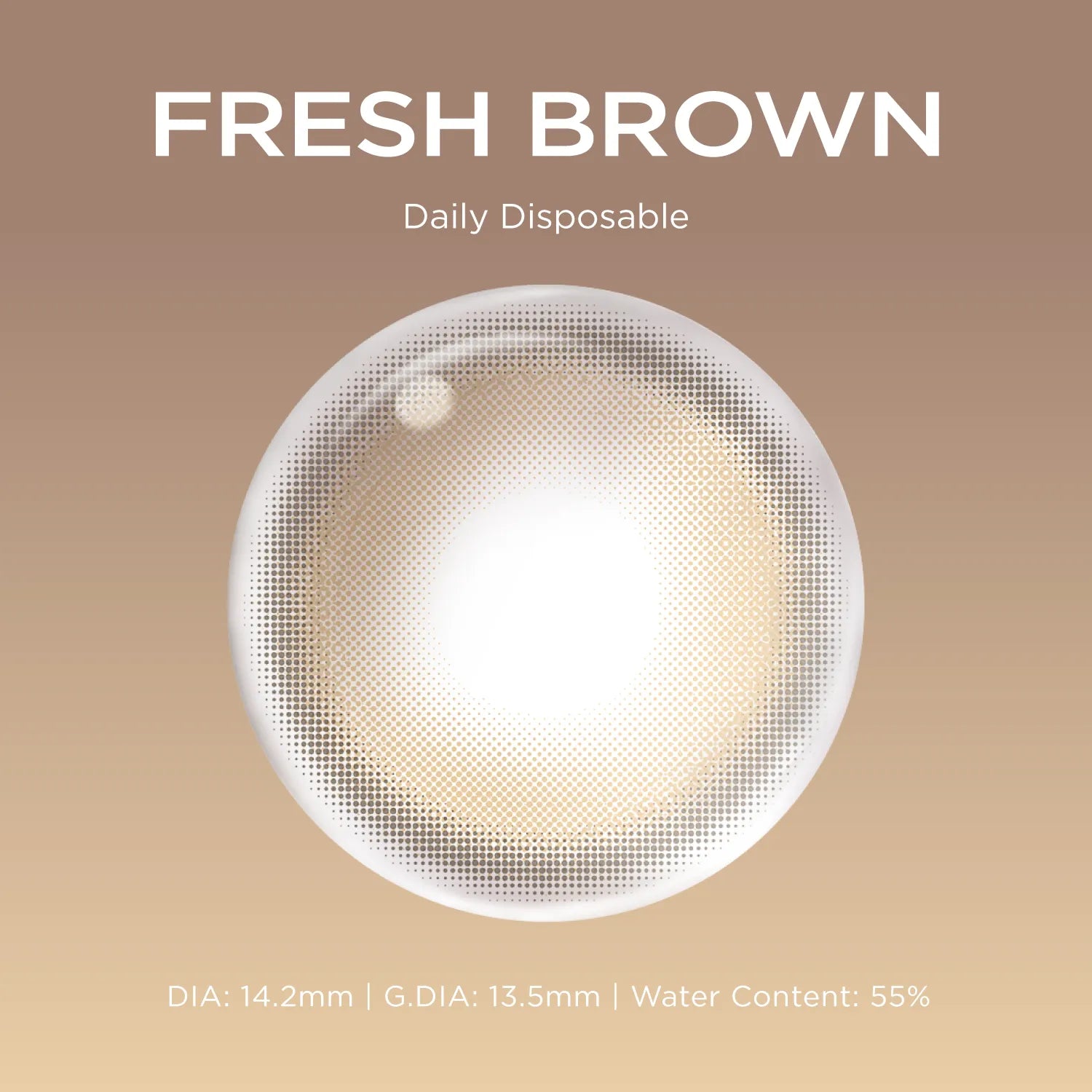 Fresh Brown brown color contacts