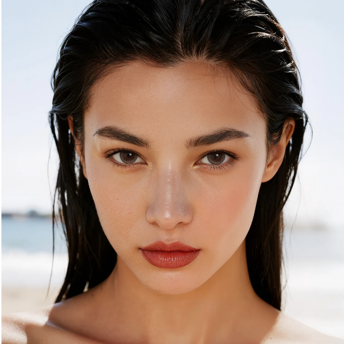 Fresh Brown brown color contacts