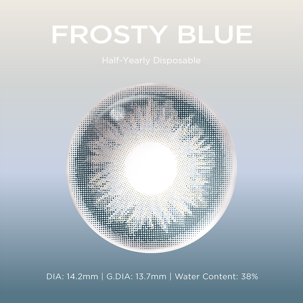 Frosty Blue blue color contacts