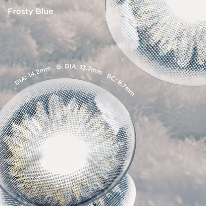 Frosty Blue blue color contacts