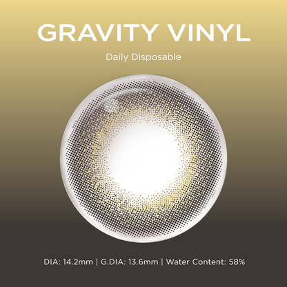 Gravity Vinyl black color contacts